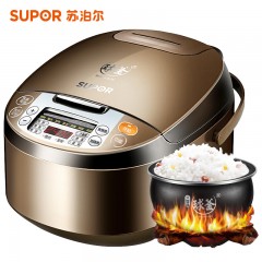 苏泊尔(SUPOR)电饭煲4L家用3-6人全自动多功能电饭锅陶晶不粘球釜内胆24H智能预约CFXB40FC835-75